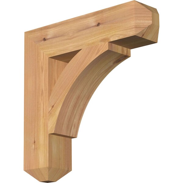 Ekena Millwork Thorton Craftsman Smooth Bracket, Western Red Cedar, 3 1/2"W x 16"D x 16"H BKT04X16X16THR04SWR - main